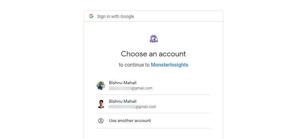 Google Account Login Screen