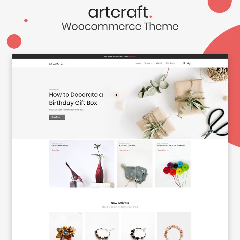 Artcraft WooCommerce Theme