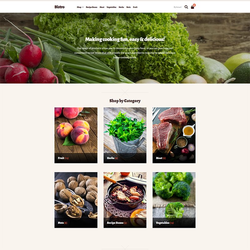 Bistro WooCommerce Theme