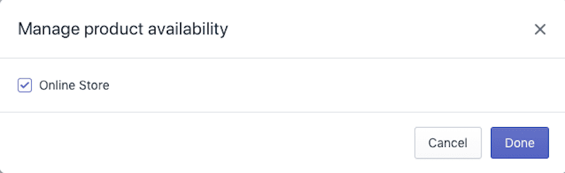 Manage Product Availability Shopify