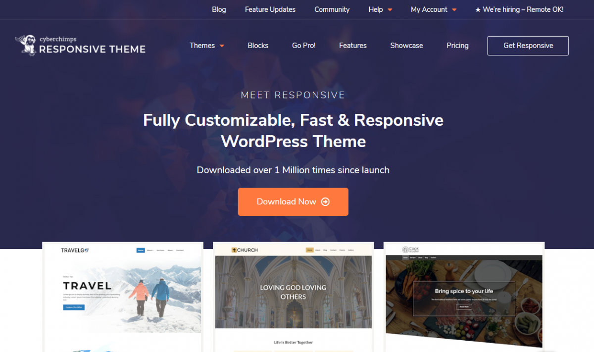 Responsive Pro By Cyberchimps