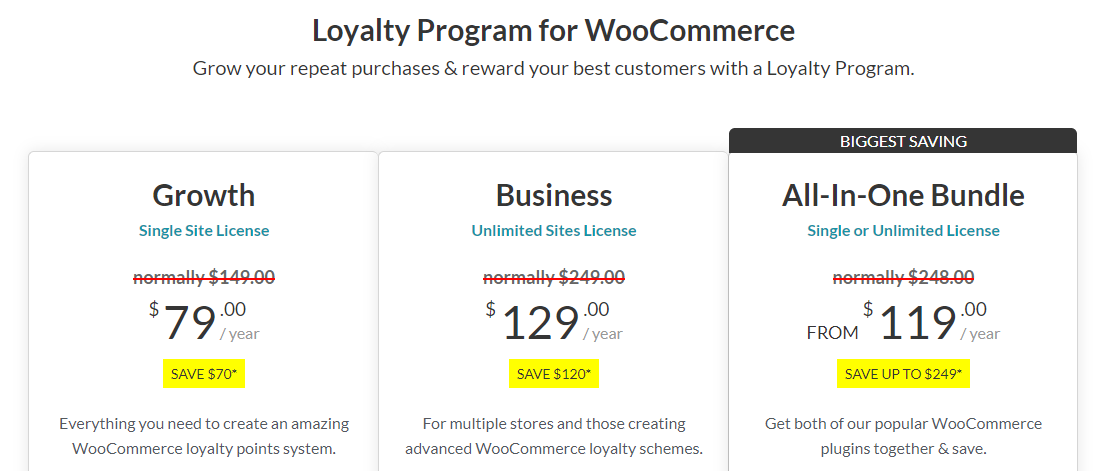 Loyalty Program For WooCommerce Pricing