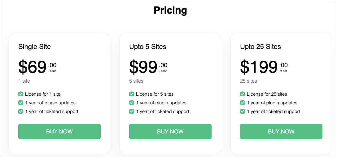 Pricing Plans Of Product Import Export Plugin