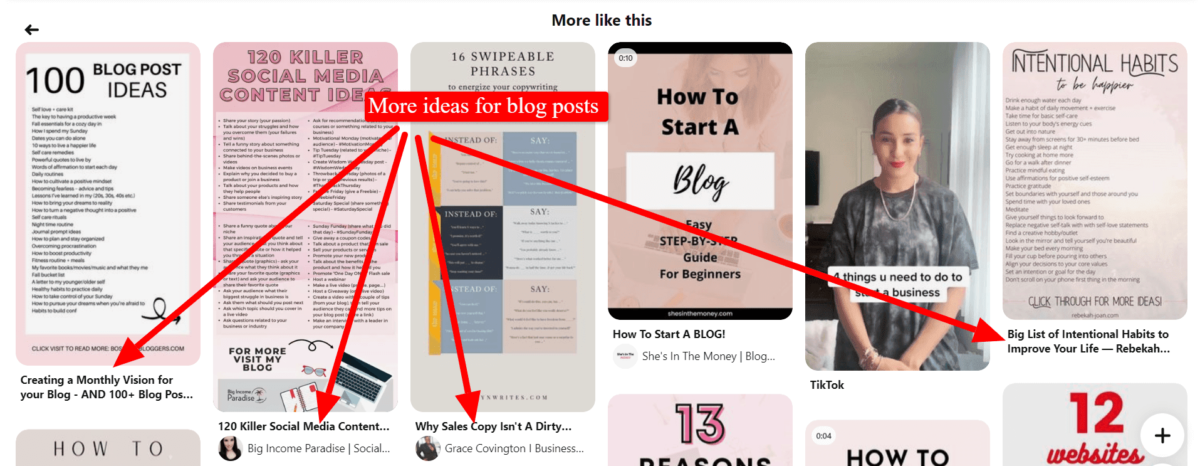 Pinterest Blog Topic Ideas Finding