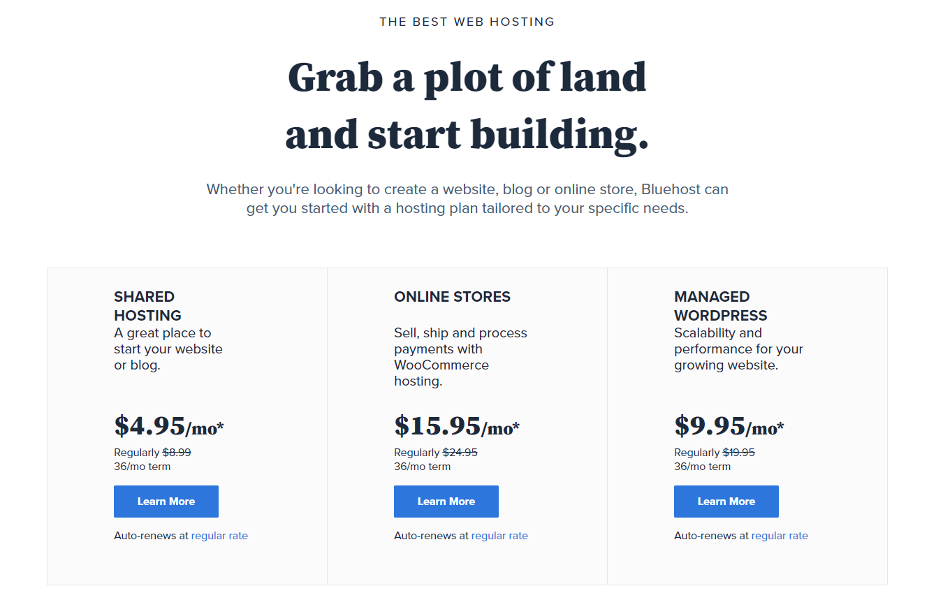 Bluehost.com Affordable Hosting