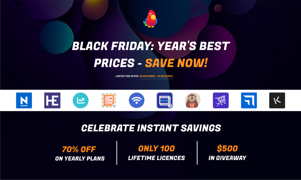 Themeisle Black Friday Banner