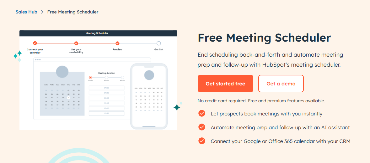HubSpot Meeting Scheduler