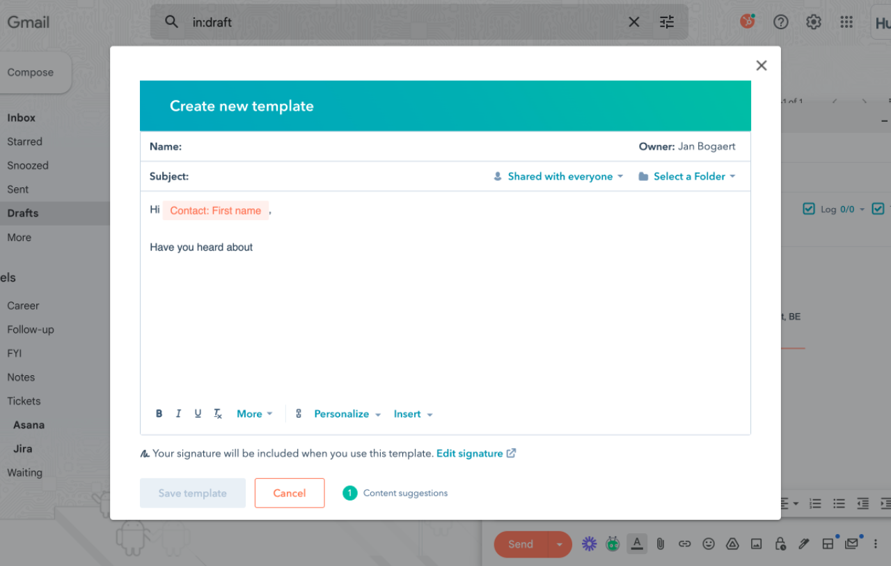HubSpot - Sale Email Template/Writer