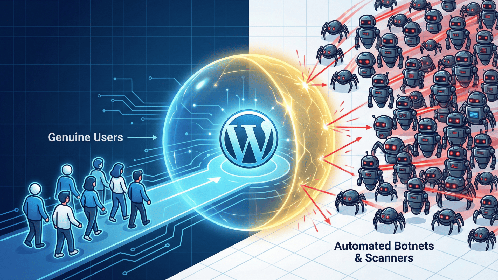 Allow Genuine Users And Block Automated Bots And Scanners - Illustration