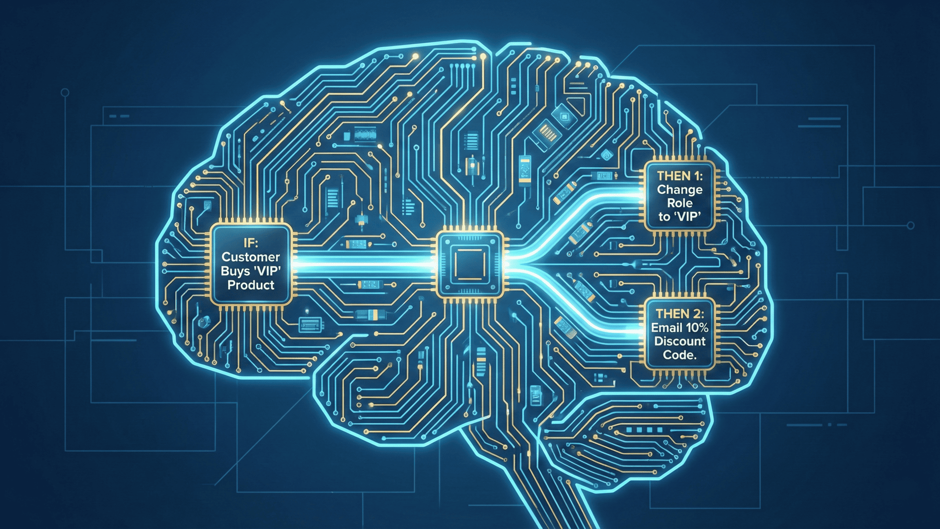 Customer Retention And Experience Automated Logic System - Graphic Illustration