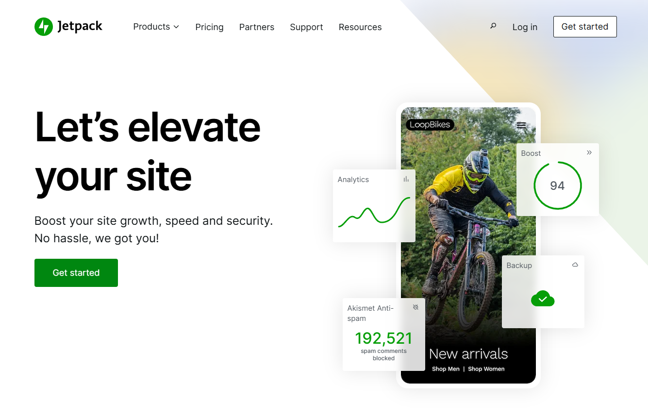 Jetpack Homepage Hero Screenshot