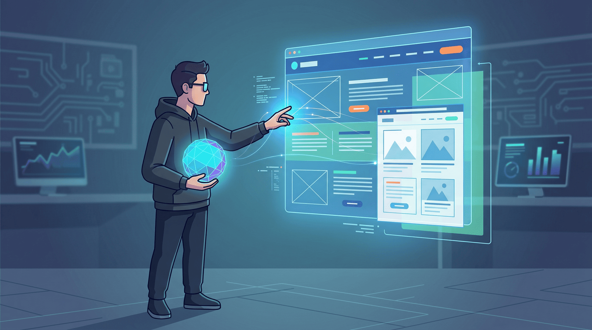 Finalizing Or Tweaking A Website for Perfection - Graphic Illustration