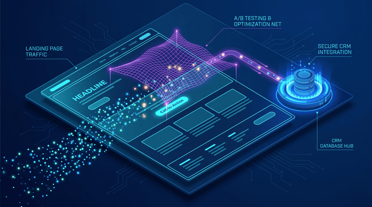 AB Testing Conversion And Marketing - Graphic Illustration