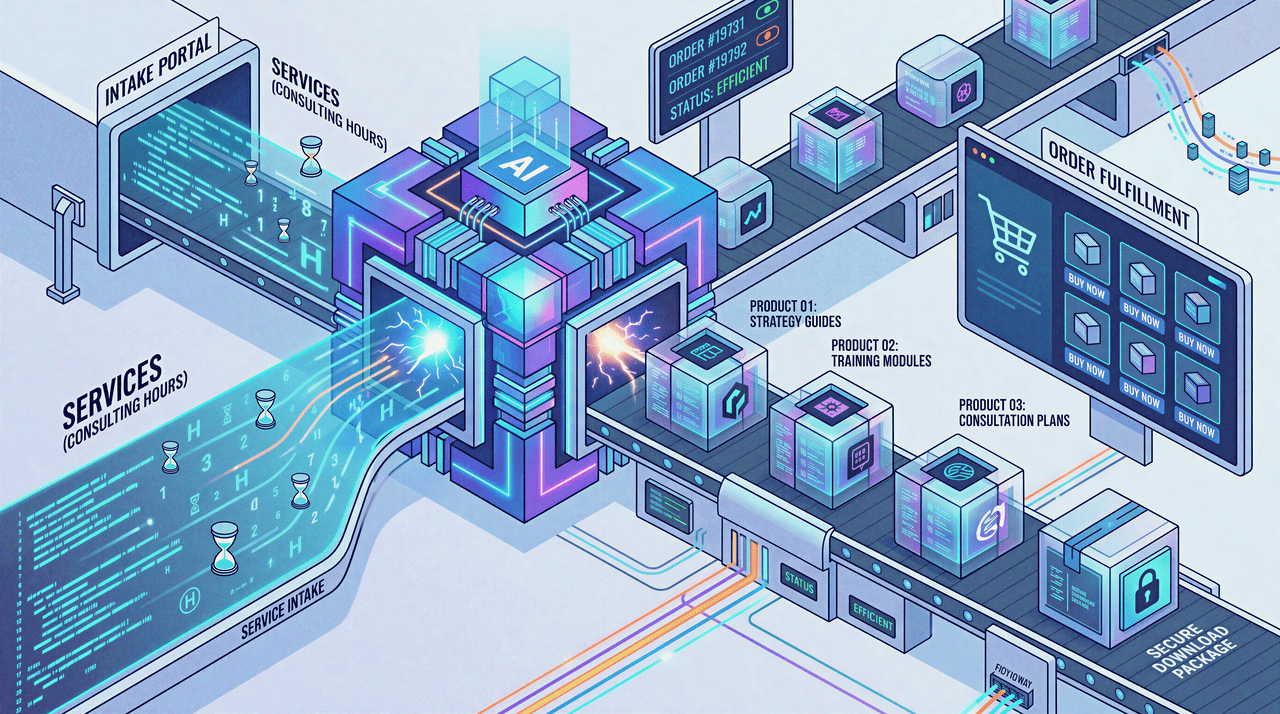 AI Automated Client Intake Workflow - Graphic Illustration