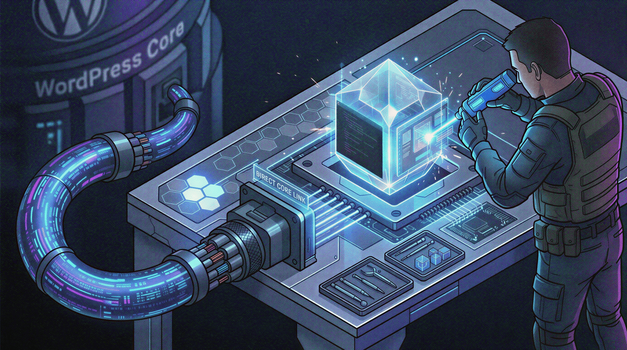Custom Plugin Development WordPress Ecosystem - Graphic Illustration