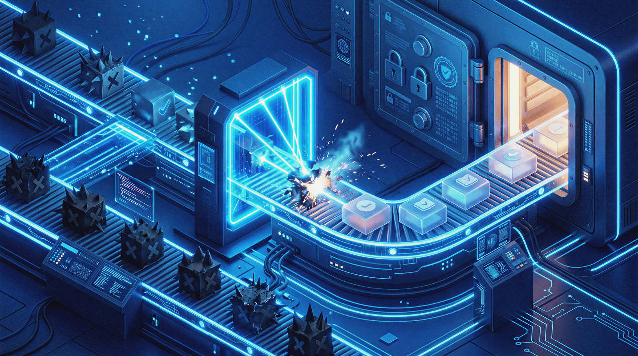 Deleting or Getting Rid Of Spam Or Useless Items - Graphic Illustration