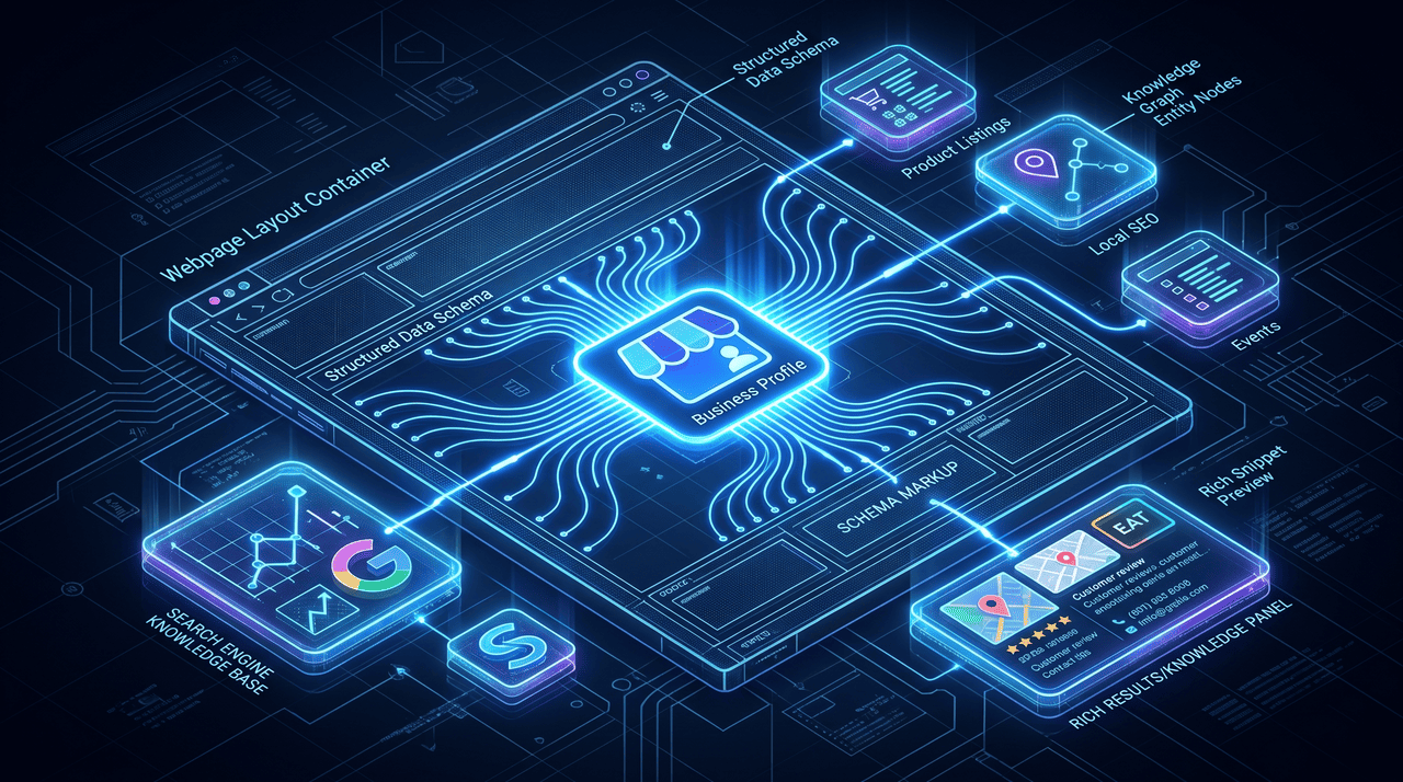 SEO Tools and Features - Graphic Illustration