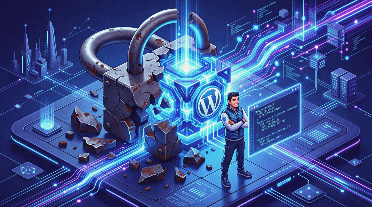 WordPress.com for Developers - Unlocked Ecosystem - Graphic Illustration