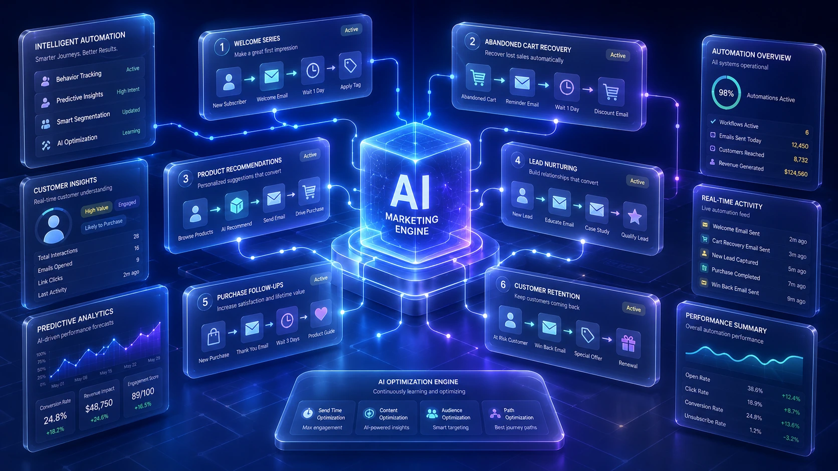 AI Automation Engine for Marketing - Example Graphic Illustration