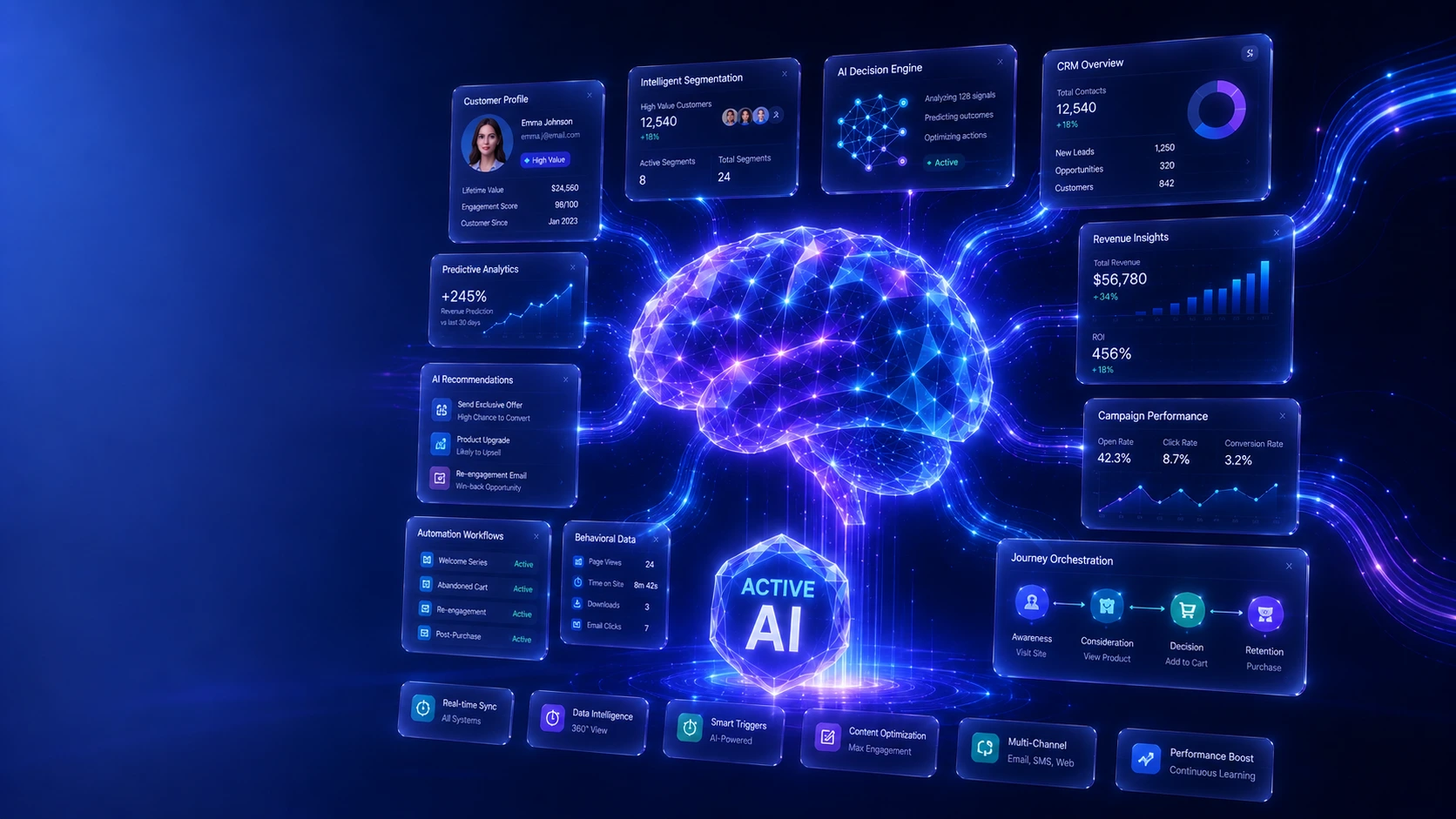 ActiveCampaign Active Intelligence - Graphic Illustration