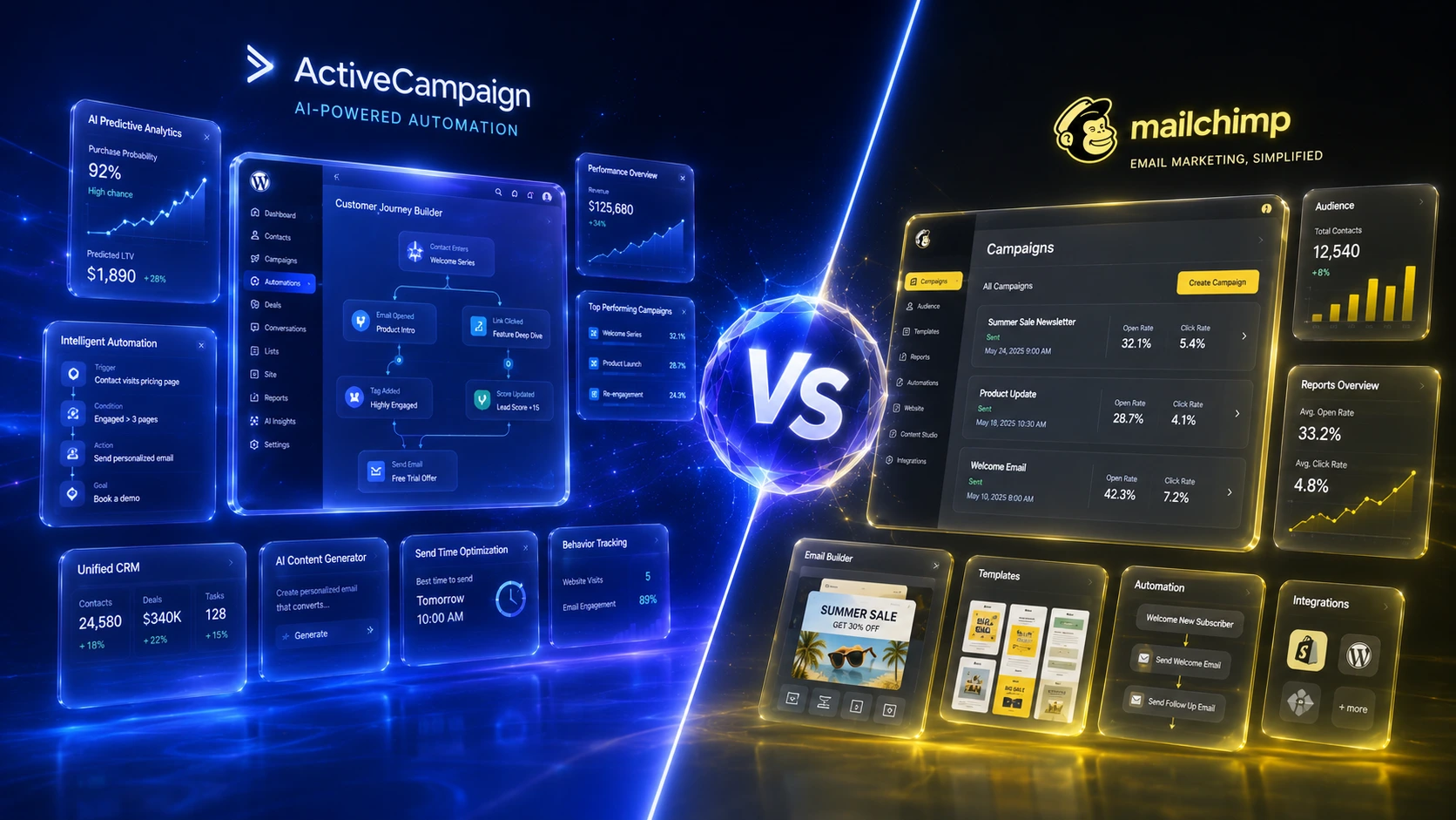 ActiveCampaign VS MailChimp