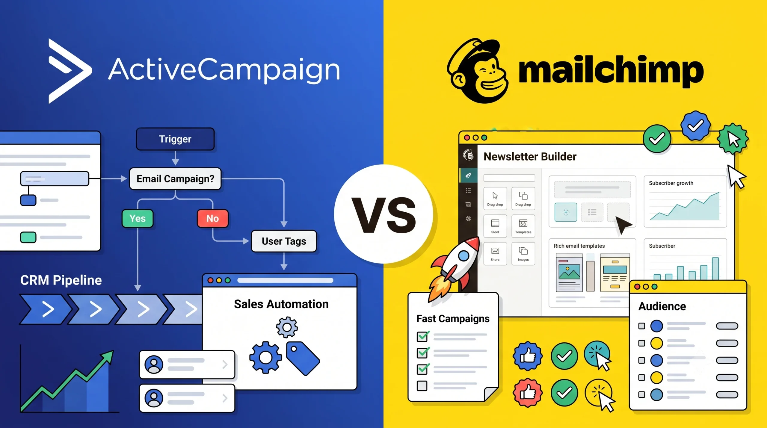 ActiveCampaign VS Mailchimp