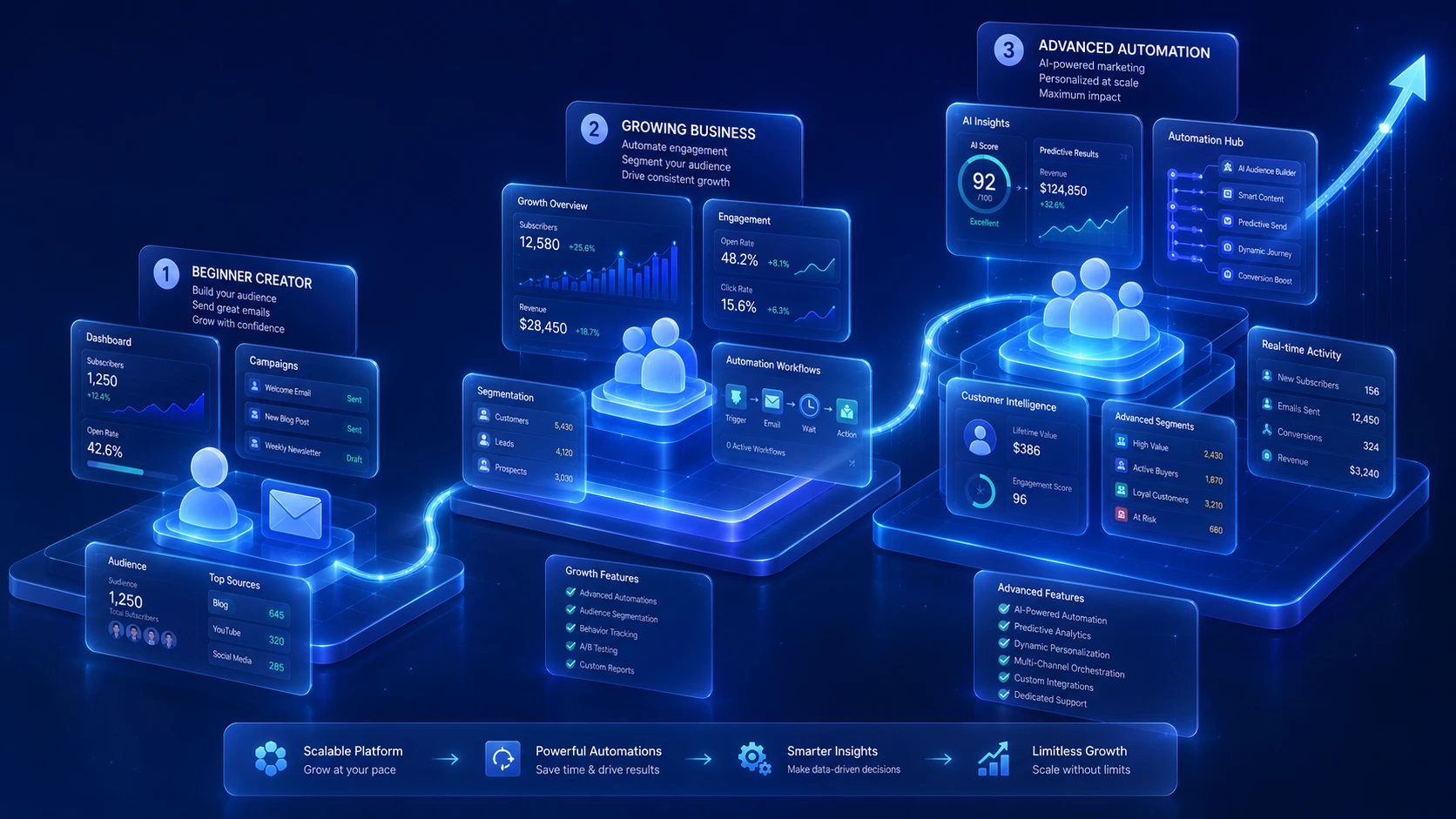 Business Growth with Scalable Tools - Graphic Example
