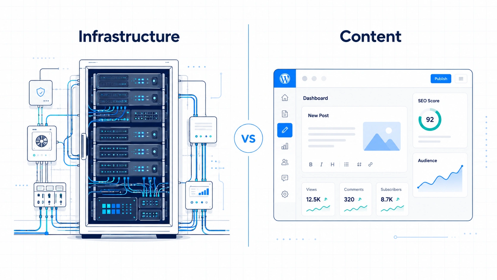 WordPress vs Self-Hosted Hero